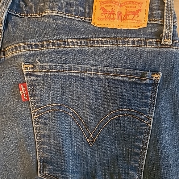 Levi's 515 Jeans sz 12 Blue Denim Bootcut Medium Wash Mid Rise W31 L30 - Picture 5 of 12